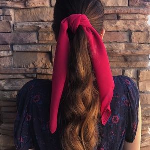 Raspberry Pink Hair Scarf